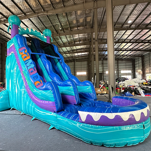 Tobogán Acuático Inflable Comercial de 18 pies <span class=keywords><strong>con</strong></span> Forma de Medusa, <span class=keywords><strong>Casa</strong></span> de Brinco Acuática <span class=keywords><strong>con</strong></span> <span class=keywords><strong>Piscina</strong></span> y Castillo, para <span class=keywords><strong>Alquiler</strong></span> en Fiestas - Product Image 4