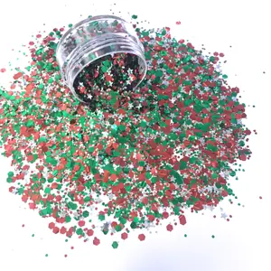 2023 bioglitter mix chunky poudre de paillettes biodégradables paillettes étoiles pour la décoration de Noël à base de pâte de bois d'eucalyptus