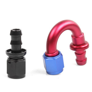 Conector de Tubería de Aceite Automotriz AN4 AN6 AN8 AN10 AN12 de Aleación de Aluminio de Ajuste Rápido, Conexión Invertida para Enfriador, para Actualización y Reequipamiento - Product Image 1