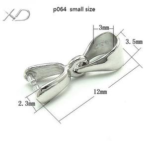 XD P161 925 Sterling Silver Pendentif Clip Fermoir Cristal Boucle Gem Pendentif Boucle All-match Pendentif Clip - Product Image 4