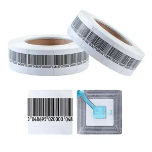 Security Labels Loss Prevention Eas Rf Soft Label Clear 40*40mm Rf Label