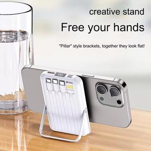 Nouvelle batterie externe de voyage 10000mah Station de charge sans fil magnétique <span class=keywords><strong>chargeur</strong></span> d'adaptateur d'alimentation Portable 20W batterie Station d'alimentation - Product Image 6