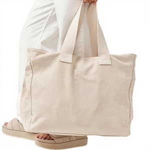 Bolsa de Compras de Lona de Algodón Personalizada con Logotipo Promocional, de Gran Capacidad, para Mujer, para Fiestas de Fin de Semana, Venta al Por Mayor - Product Image 1