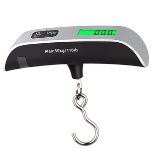 Balance numérique portable pour bagages, 50 kg/110 lb, balance électronique de voyage suspendue, alimentation par batterie, excellente pour la mesure du poids - Product Image 1