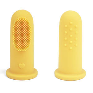 แปรงสีฟันนิ้วสำหรับเด็กเกรดอาหาร สำหรับทำความสะอาดคราบบนลิ้น ขนแปรงนุ่ม สำหรับฟันเด็กทารก แปรงสีฟันซิลิโคนแบบปลอกนิ้ว - Product Image 4