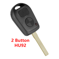 XNRKEY 2 3 Boutons Coque de clé télécommande de remplacement pour BMW E31 E32 E34 E36 E38 E39 E46 Z3 Z4 avec lame non coupée