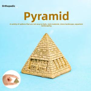 Micro-paesaggio artigianato architettonico resina eco-friendly piramide tavolo di sabbia modello giardino segno vaso di fiori ornamenti-Taj Mahal - Product Image 2