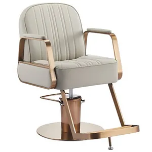 फैक्टरी मूल्य बिक्री सैलून फर्नीचर सोने स्टाइल नाई की कुर्सी सैलून कुर्सी फैशन नाई की कुर्सी