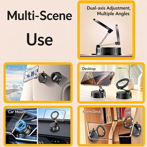 Factory Direct Bulk New Vacuum Suction Strong Magnetic Ring Car Phone Holder Handsfree Navigation Wholesale - Product Image 4