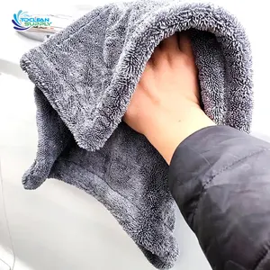Paño de microfibra multiusos, toalla de secado de cocina, 1400gsm, 90x60, paño inteligente para tablero de coche, toalla para coche en Corea