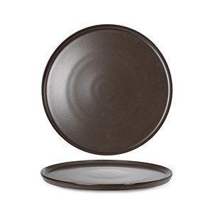 Plato de Cena Apilable de Porcelana Fina Rinart con Impresión Digital Reactiva Marrón, 24 x 1.7 h cm, para Suministros de Restaurantes y Hoteles al por Mayor - Product Image 1