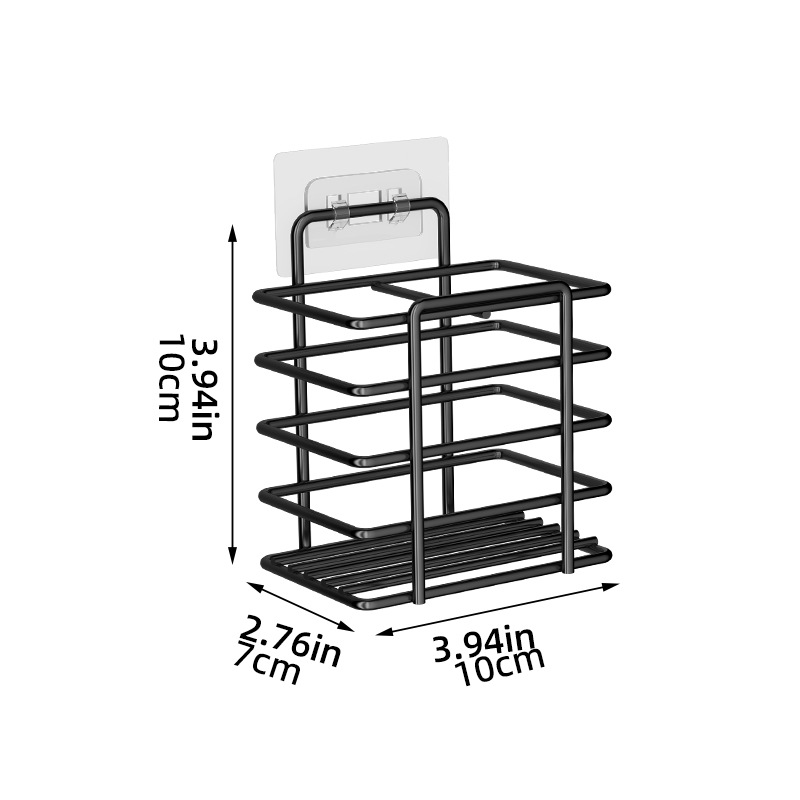 Porte-brosse à dents noir
