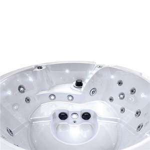 Baignoires à remous <span class=keywords><strong>de</strong></span> qualité exclusive Lovia, économie d'énergie, <span class=keywords><strong>bain</strong></span> à remous extérieur, 1 salon, 3 personnes, spa avec turbine et <span class=keywords><strong>bain</strong></span> <span class=keywords><strong>de</strong></span> <span class=keywords><strong>soleil</strong></span> - Product Image 4