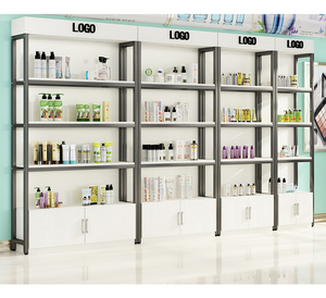 Popular Wood Acrylic Display Tester Stand Display Cabinet Make Up Cosmetics Display Stand