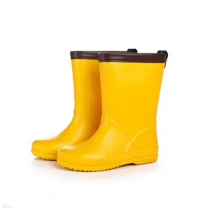 Atacado Personalizado Impermeável Chuva Sapatos Anti-Slip Crianças Pvc Rain Boot