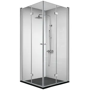 シャワーキャビン耐久性のある高品質アルミガラス密閉コーナースチームバスルームデザイン高級