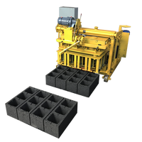 Machine à fabriquer des blocs de ciment QT40-3 à faible investissement pour la production de briques