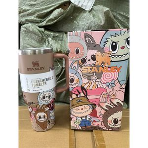 800ml colorato cartone animato Design in acciaio inox manico eco-friendly durevole per l'uso quotidiano caldo termico per i bambini - Product Image 2