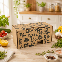Boîtes en carton ondulé personnalisées pour plantes et fleurs, avec insert, pour expédition de plantes vivantes en pot