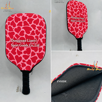 Housse de raquette de pickleball OEM en néoprène, taille personnalisée, avec impression intégrale pour les marques et clubs sportifs, avec emballage à étiquette suspendue