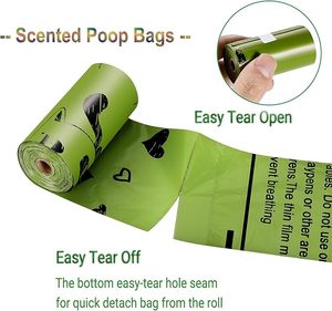 Outdoor Puppy Walking Travel Leak-Proof Tear-Resistant Offset Printed Disposable Small Animals Poop Bags for <b>Dogs</b> and Small Pets - Product Image 4