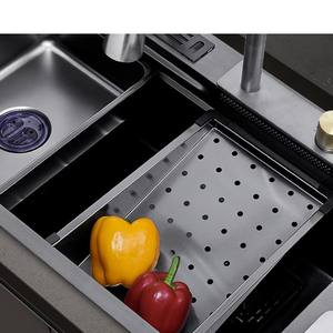 Fregadero de Cocina Grande de Acero Inoxidable 304 con Cubo de Basura Integrado, Lavabo Doméstico - Product Image 4