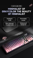 Keyboard Gaming Laptop Mekanik Tahan Air IP98 dengan USB 3.0 2.4Ghz Nirkabel RGB Backlit Desain Senyap Berpenampilan Menarik