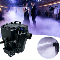Machine à brouillard de glace carbonique métallique 6000W AC 110-220V avec contrôle manuel et DMX 2 canaux pour effets de scène de mariage, couverture de 250m²