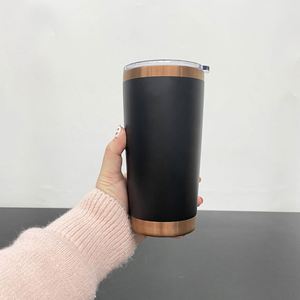 Copper Plated 20oz BPA Free Ceramic-Lined Vacuum Insulated Stainless Steel Travel <b>Mug</b> Magnetic Sliding Lid for Laser Engraving - Product Image 3