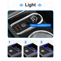 Organizador de almacenamiento para consola central con portavasos para JF5 JF6 2020-2023, accesorios interiores para coche