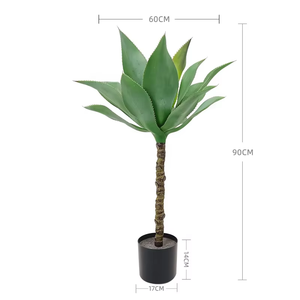 OH ARTS Plante d'Agave Artificielle en <span class=keywords><strong>Pot</strong></span> - Faux Succulent Réaliste pour Décoration Moderne - Végétation Extérieure Résistante aux UV - Product Image 2