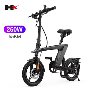 KIXIN 电动折叠混合动力自行车 独特设计，最大续航里程45-55公里 250瓦电机 14英寸充气轮胎 铝合金车架 锂电池 - Product Image 1