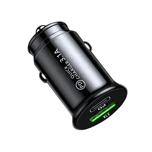 ที่ชาร์จในรถยนต์ 20w Qc3.0 ชาร์จเร็ว ช่องเสียบที่จุดบุหรี่ในรถยนต์ ช่องเสียบ Type C สำหรับชาร์จโทรศัพท์มือถือ Xiaomi Iphone ช่องเสียบ PD - Product Image 1