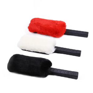 Raqueta de mano de pluma roja negra BDSM juguetes de cosquillas productos de coqueteo sexual para adultos accesorios de juego de azotes apasionados - Product Image 1