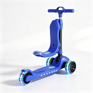 Patinete de Empuje para Niños Pequeños con Ruedas de PU Dinámicas con Luces Intermitentes, Altura Ajustable y Triple Rueda para Uso Diario - Product Image 1