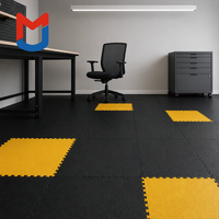 Tapis de sol en PVC antidérapant, dalles emboîtables, absorption des chocs, sol de sport sécurisé pour aire de jeux/salle de sport, anti-fatigue, imperméable