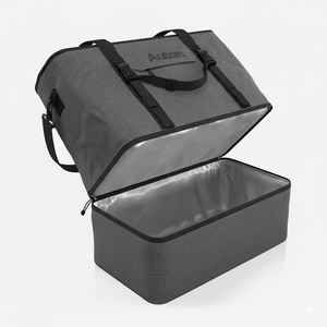 Bolsa de Playa 2 en 1 Personalizada con Compartimento Refrigerante Aislado, Poliéster Impermeable, Plegable - Product Image 4