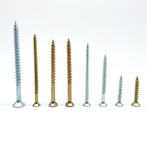 Vàng kẽm mạ thép carbon ván vít 4x25mm din7505 đôi phẳng Phillips Pozi ổ đĩa Chip Board - Product Image 2