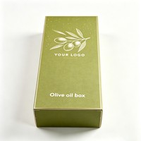 Boîte en carton de luxe personnalisée vide pour bouteille d'huile d'olive avec insert en mousse, boîtes cadeaux rigides pour la protection des bouteilles d'huile d'olive