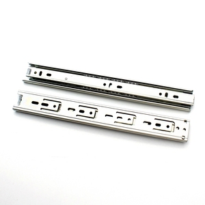 Rails coulissants à 3 canaux de 35mm <span class=keywords><strong>pour</strong></span> le montage des portes d'armoires et de tiroirs télescopiques - Product Image 1