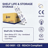 JUNBOM 9800 Mastic silicone neutre structurel, durcissement neutre, résistant aux contraintes de vent, pour façades vitrées et structures métalliques, fourniture directe usine OEM