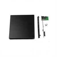 Boîtier pour CD DVD USB 2.0, convertisseur SATA vers USB, câble, boîtier de disque dur externe fin pour ordinateur portable