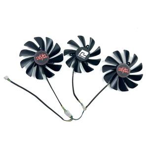 Ventilateur de refroidissement DIY pour POWERCOLOR Radeon RX6700XT 6750 6750XT 6800 6800XT 6900XT <span class=keywords><strong>6950XT</strong></span> Red Devil OC Graphics Card Replacement Fan - Product Image 5