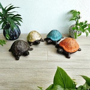 Boîte cachée de clé de <span class=keywords><strong>tortue</strong></span> vintage-Boîte de rangement de clé de rechange en fonte, ornement décoratif de jardin et de maison - Product Image 1