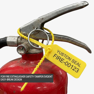 YTPS407 ختم أمان بلاستيكي قابل للشد لطفايات الحريق - علامات أمان مرقمة مقاومة للعبث - للاستخدام مرة واحدة - Product Image 3