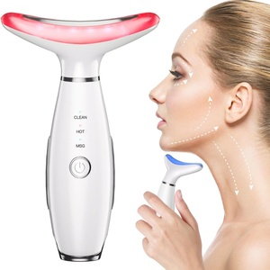 Masajeador Facial 3 en 1 con Luz Roja, Dispositivo de Belleza Facial, Herramienta para Esculpir el Rostro con Calor y Vibración para el Cuidado de la Piel en Casa - Product Image 1