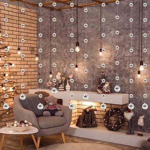 Cadena de bola de espejo de Año Nuevo 2025, colgante LED reflectante creativo para Bar de Navidad, accesorio para fiesta de discoteca - Product Image 4