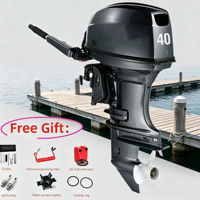 Motor fueraborda eléctrico, motor para embarcaciones de pesca de 40 HP equivalentes, motor marino refrigerado por agua para agua dulce y salada