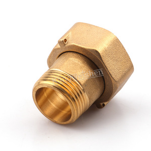 Conector de latón para contador de agua, accesorios hexagonales de rosca interna y externa, reductor de unión de cobre de 1 pulgada (4-10-6-10) - Product Image 5