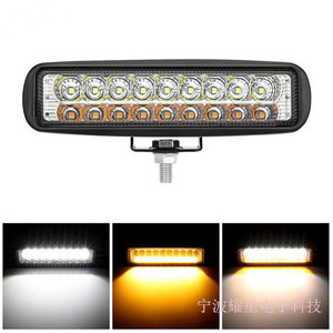 ไฟทำงาน LED ขนาด 6 นิ้ว 18 หลอด LED 54 วัตต์ แสงคู่ สีขาว-เหลืองอำพัน สำหรับรถออฟโรด - Product Image 3